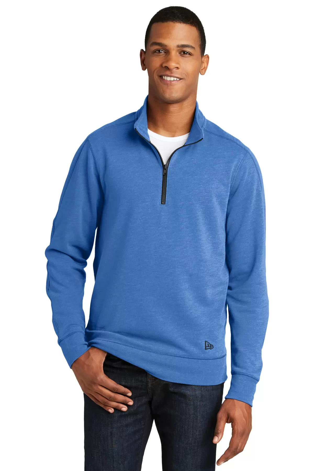 1001 NEA512 New Era  Tri-Blend Fleece 1/4-Zip Pullover SKU: NEA512