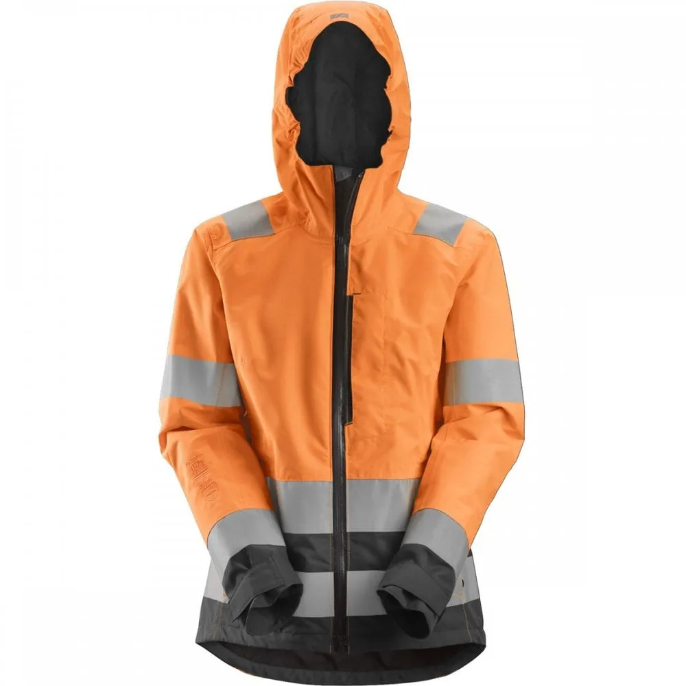 1347 AllroundWork, Womens High-Vis Waterproof Shell Jacket Class 2/3