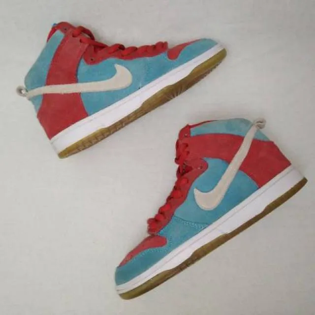 2009 nike sb dunk high bloody gums 313171-611 women