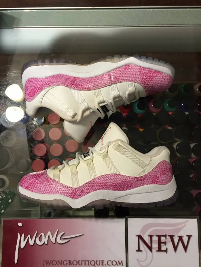 2013 nike air jordan xi pink snakeskin