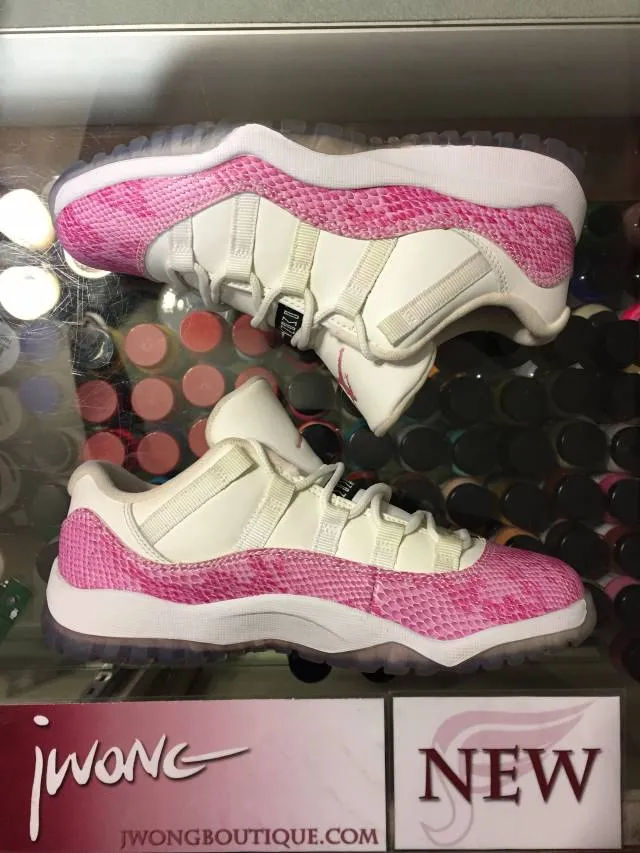 2013 nike air jordan xi pink snakeskin