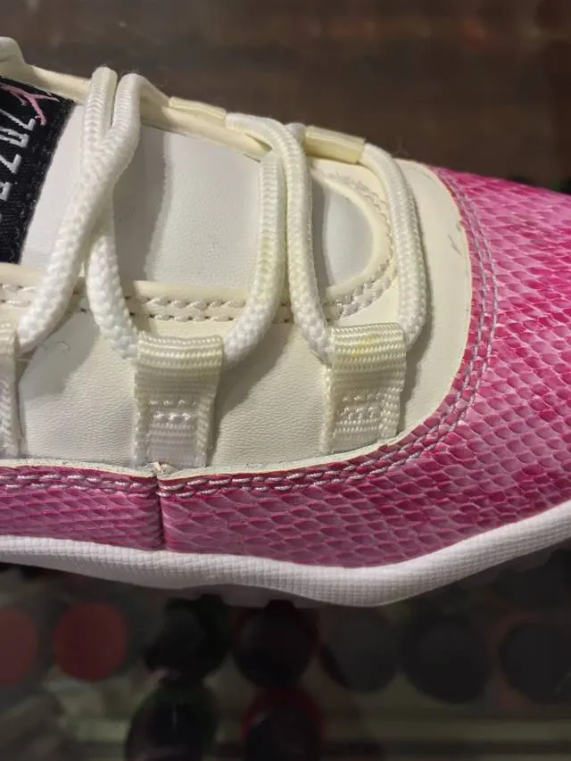 2013 nike air jordan xi pink snakeskin