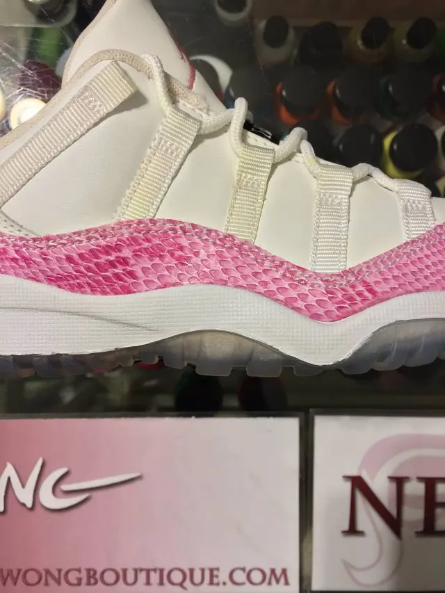 2013 nike air jordan xi pink snakeskin