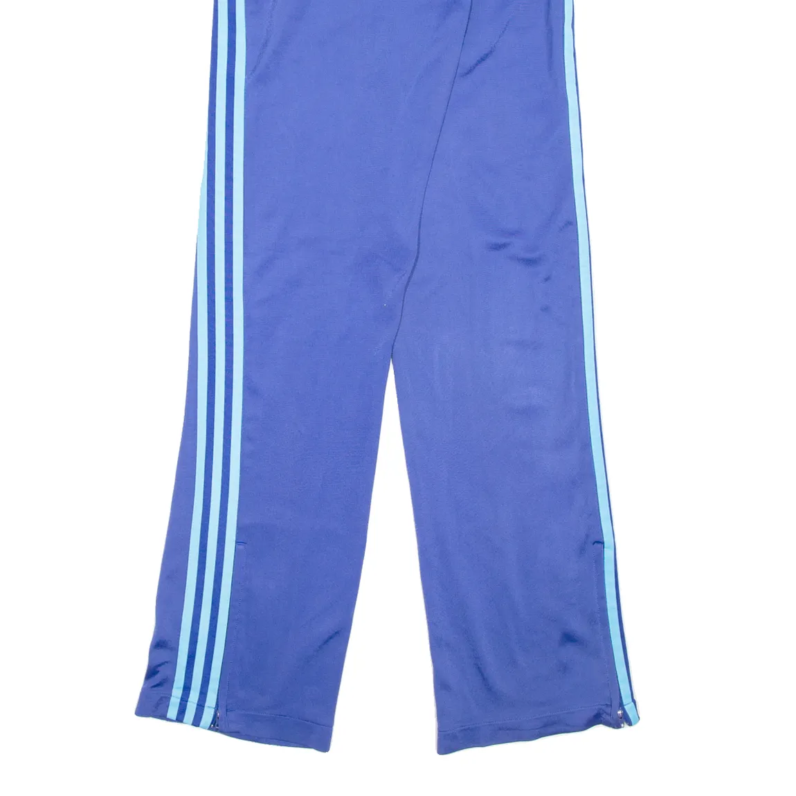 ADIDAS Mens Track Pants Blue Wide-Leg S W26 L33