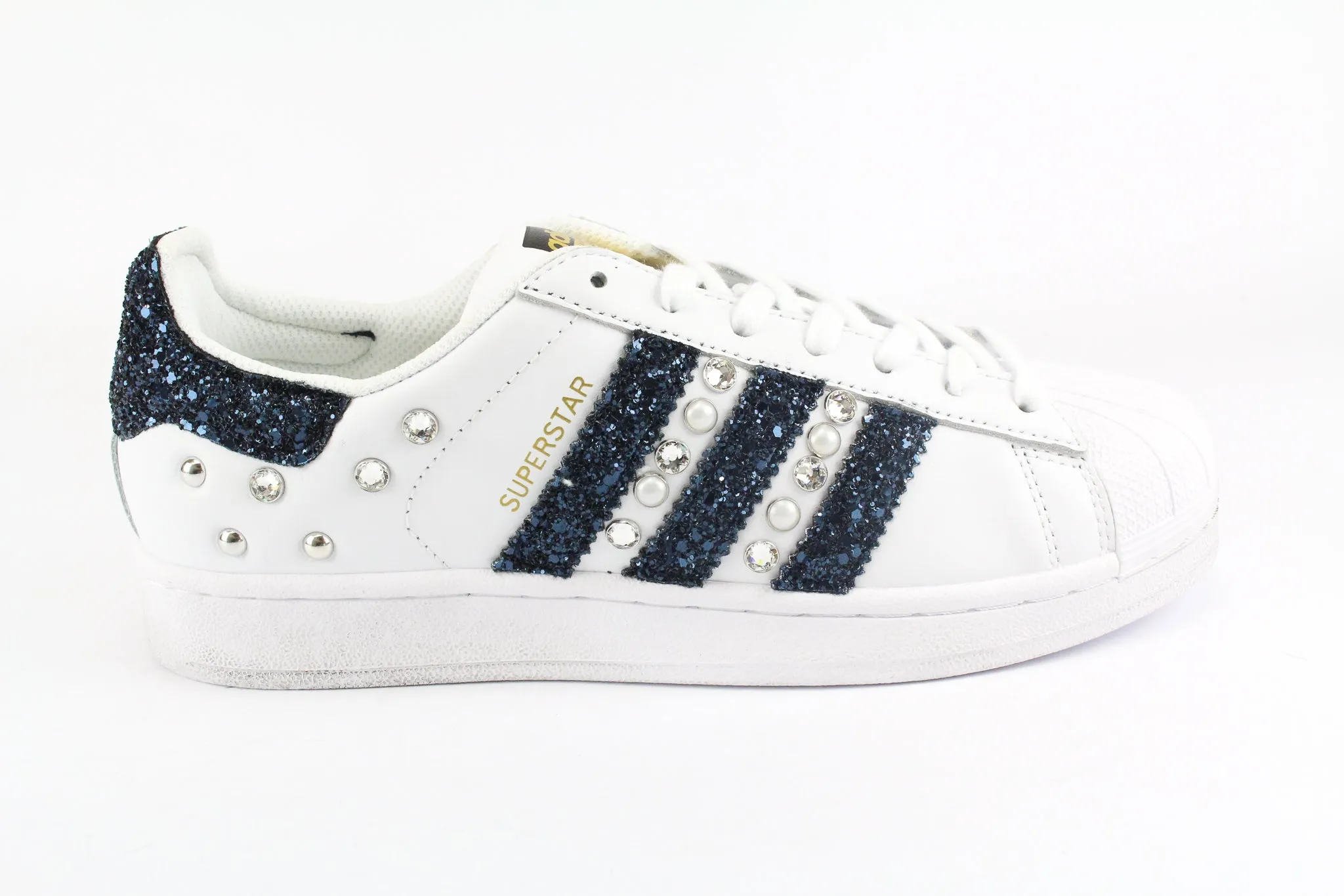 Adidas Superstar Navy Glitter & Strass