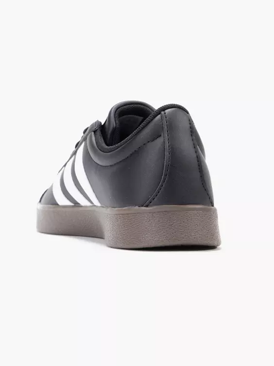 adidas  Womens Adidas Black/White VL Court Base Trainers