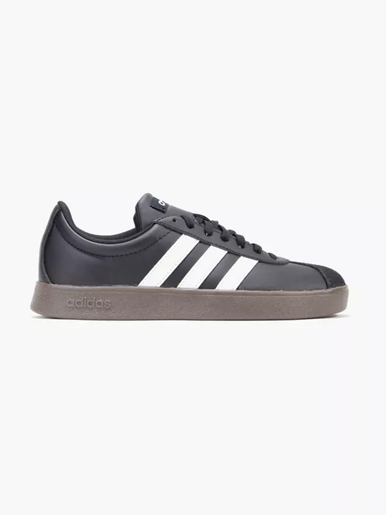 adidas  Womens Adidas Black/White VL Court Base Trainers