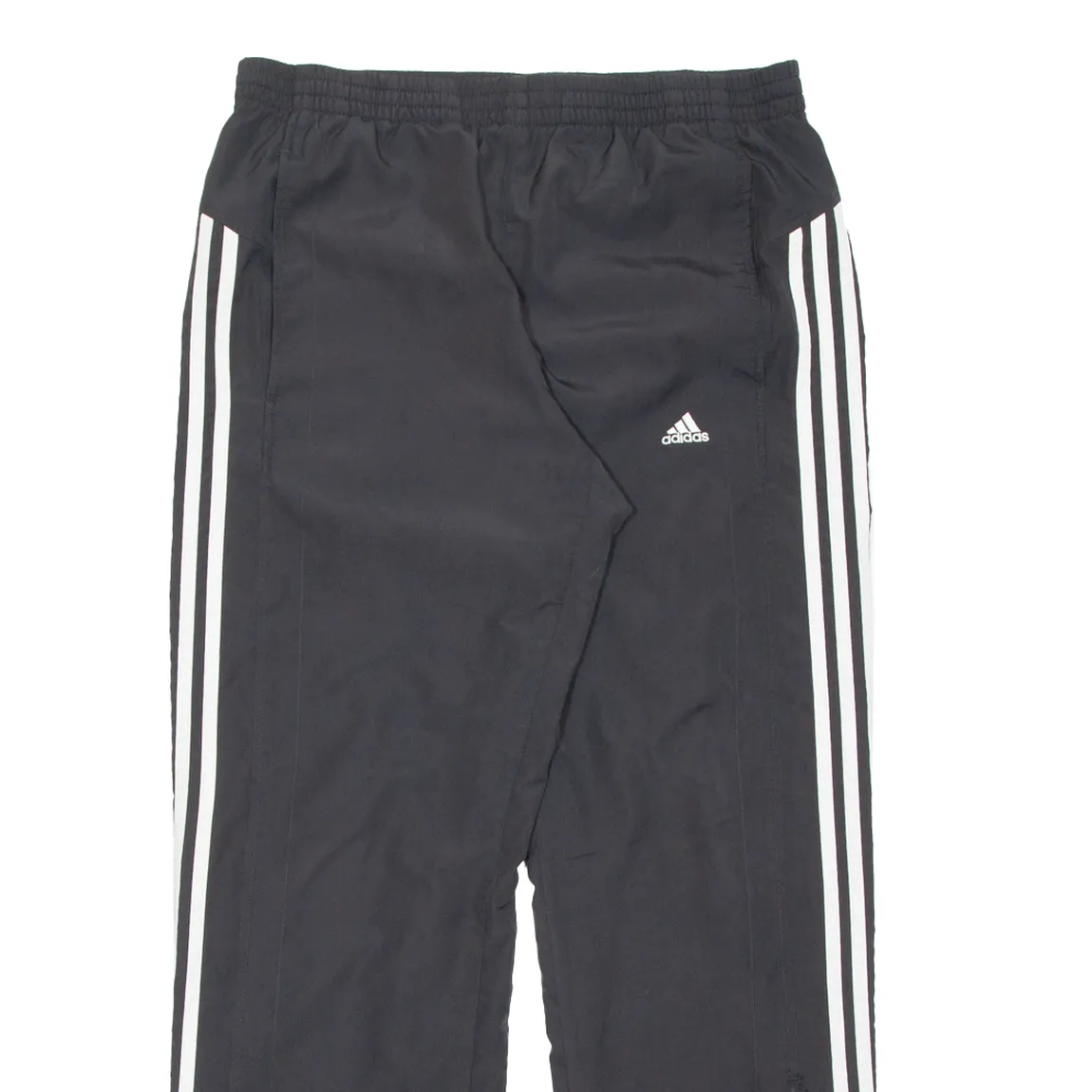 ADIDAS Womens Track Pants Black Wide-Leg S W31 L30