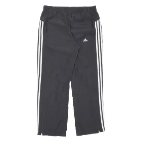 ADIDAS Womens Track Pants Black Wide-Leg S W31 L30