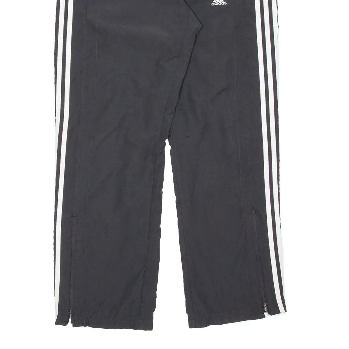 ADIDAS Womens Track Pants Black Wide-Leg S W31 L30