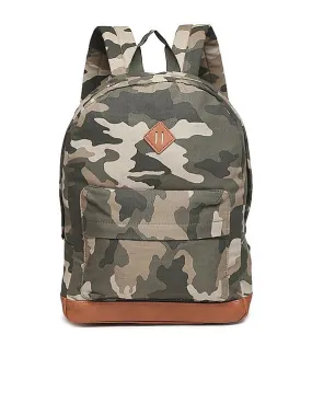 Aeropostale Contrast Panel Camo Print Backpack