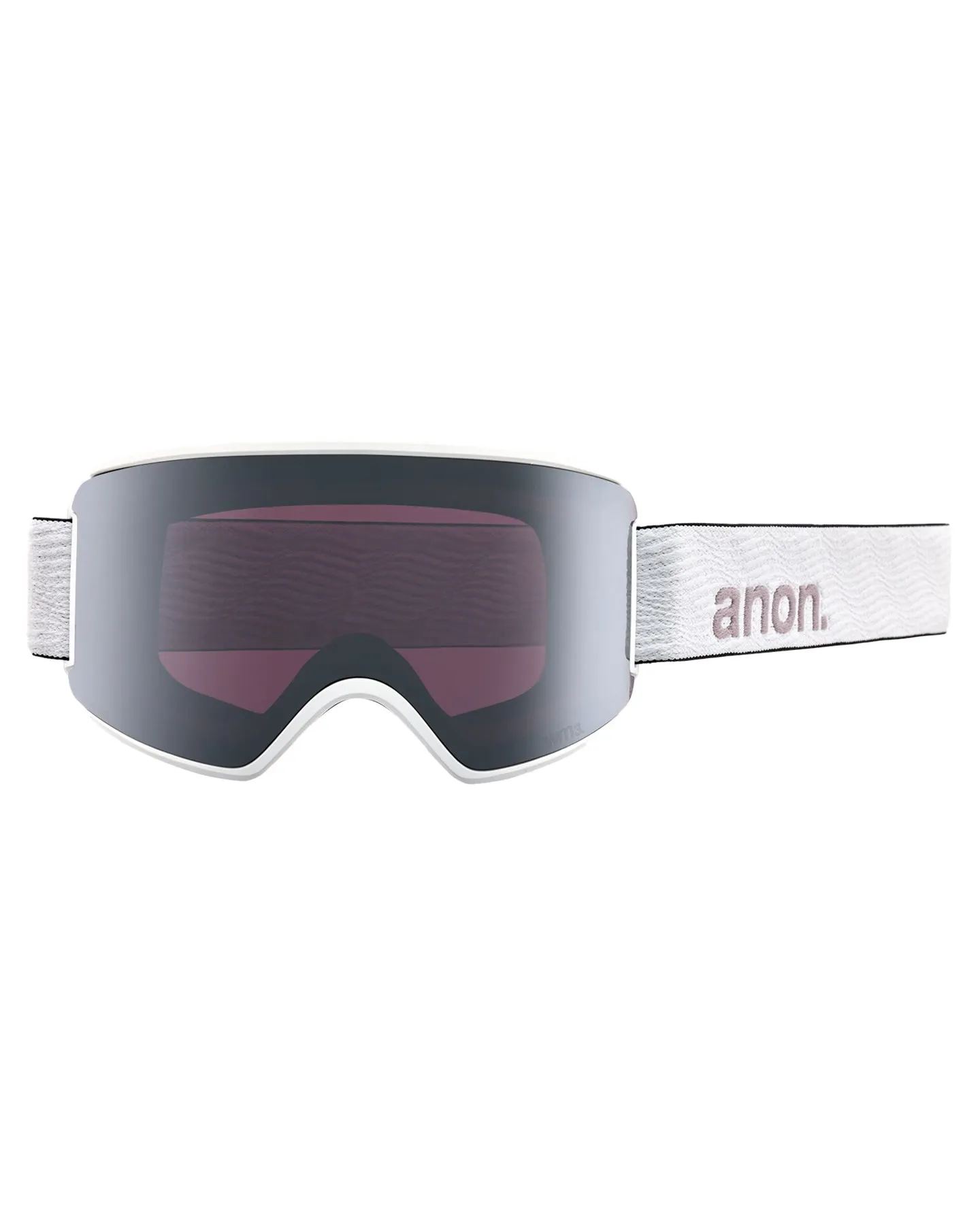 Anon Women's M3 Snow Goggles + Bonus Lens + Mfi Face Mask - White/Perceive Variable Violet Lens