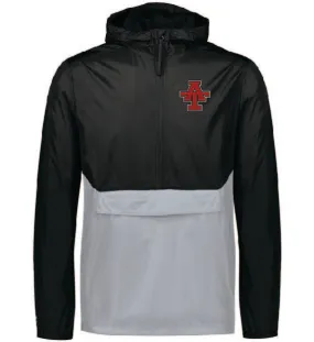 Anson Junior High Cheer - 1/4 Zip Grey/Black Pullover with AT