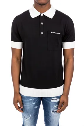 Balmain Knit Merino Polo | Credomen