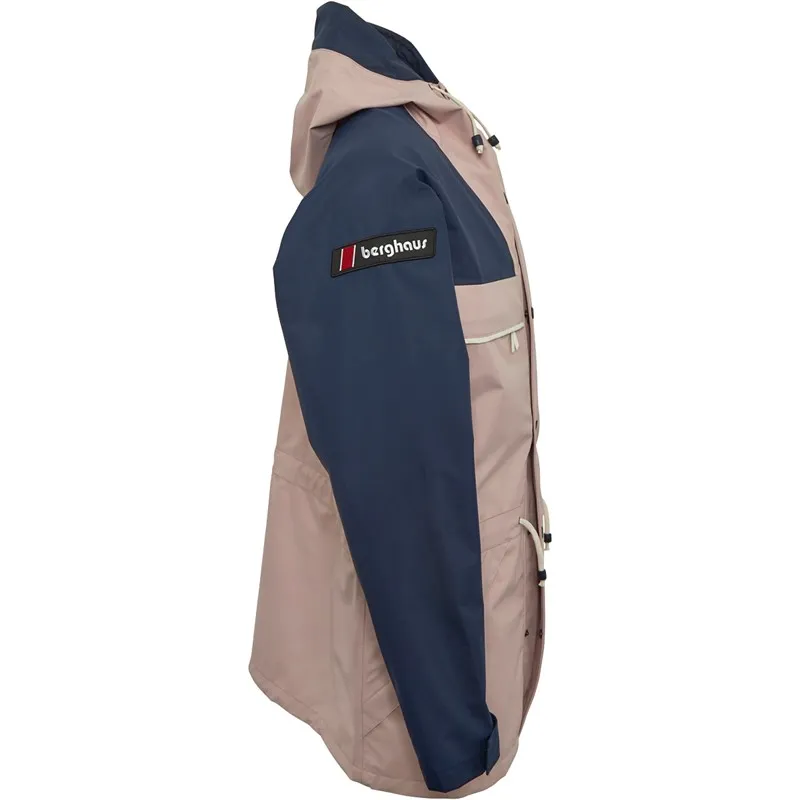 Berghaus Dean Street Tempest 89 3-Layer Hydroshell Waterproof Shell Jacket Light Pink/Dark Blue