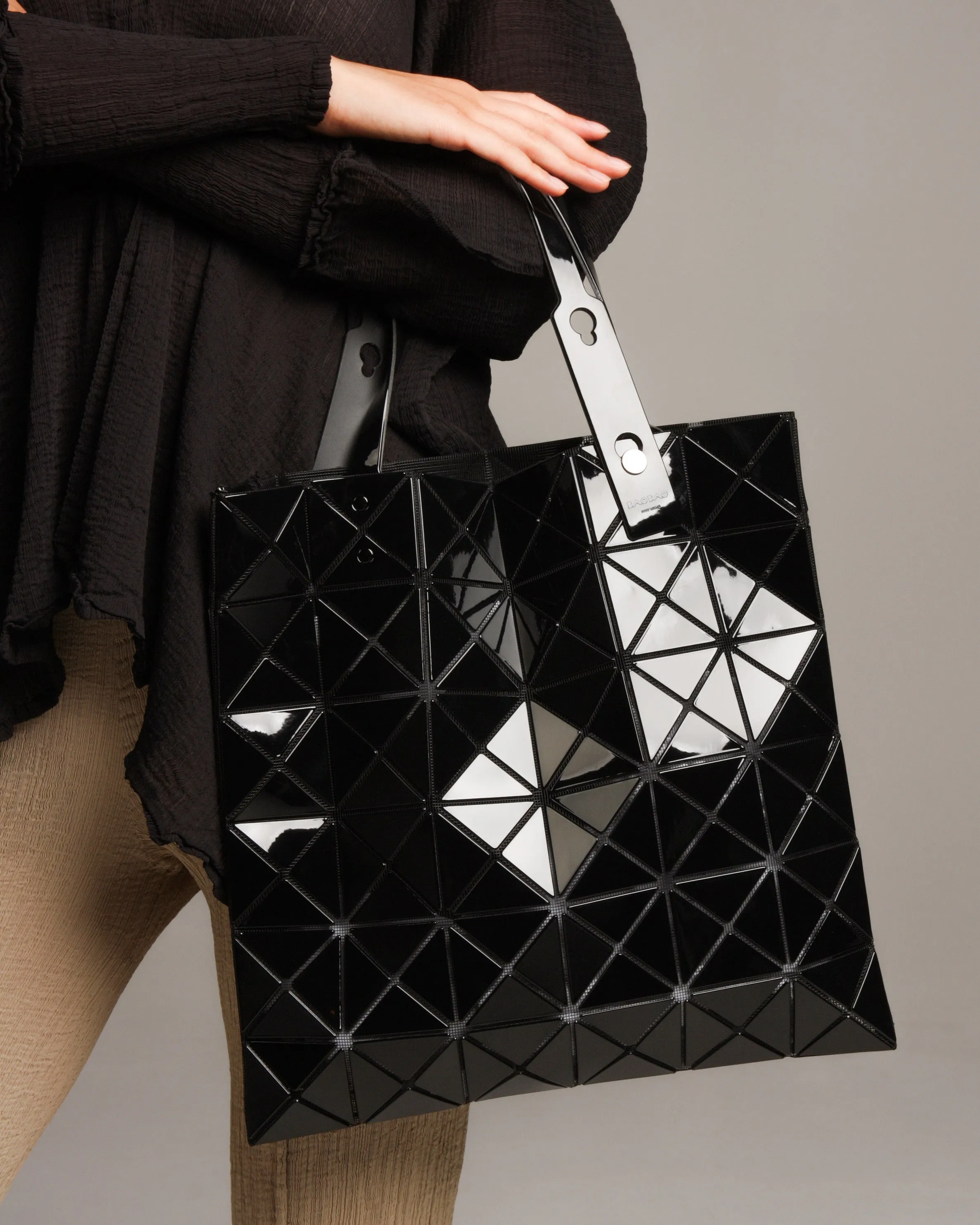 Black Lucent Metallic Tote