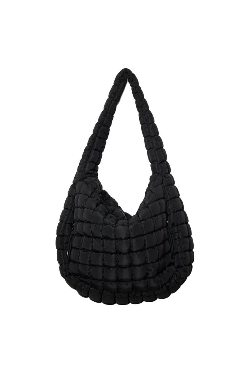 Black X-Large Quilted Tote