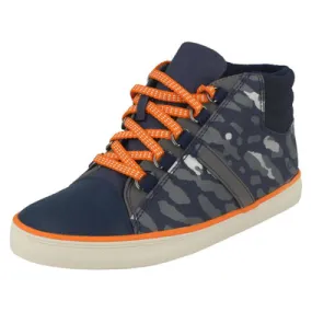 Boys Clarks Casual Lace Up Trainers Comic Way