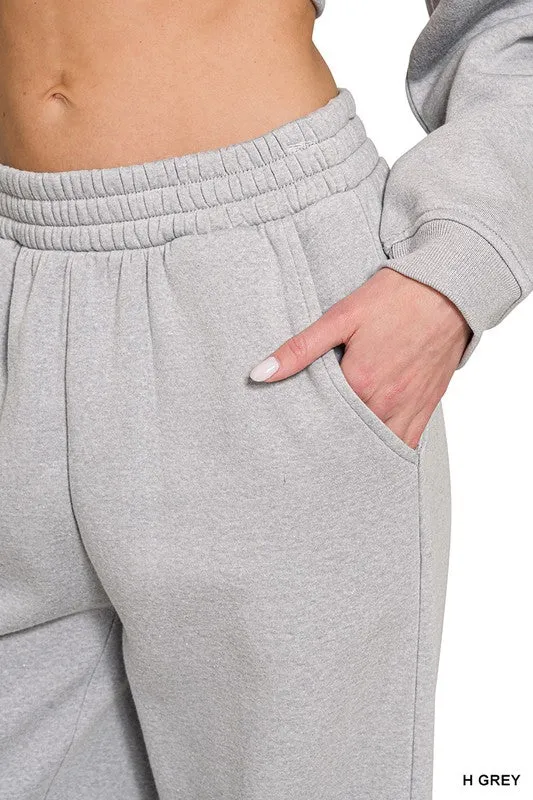 Brynna Sweatpants & Pullover Set (Grey)