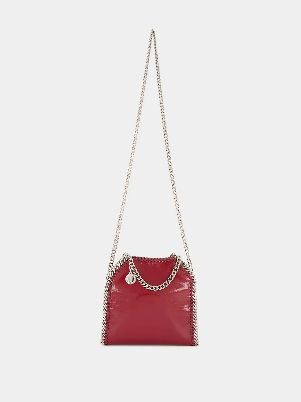 Burgundy Crinkled Patent Alter Mat Tiny Tote