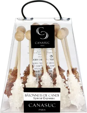 Canasuc 10 Espresso Sticks Candy Suitcase box