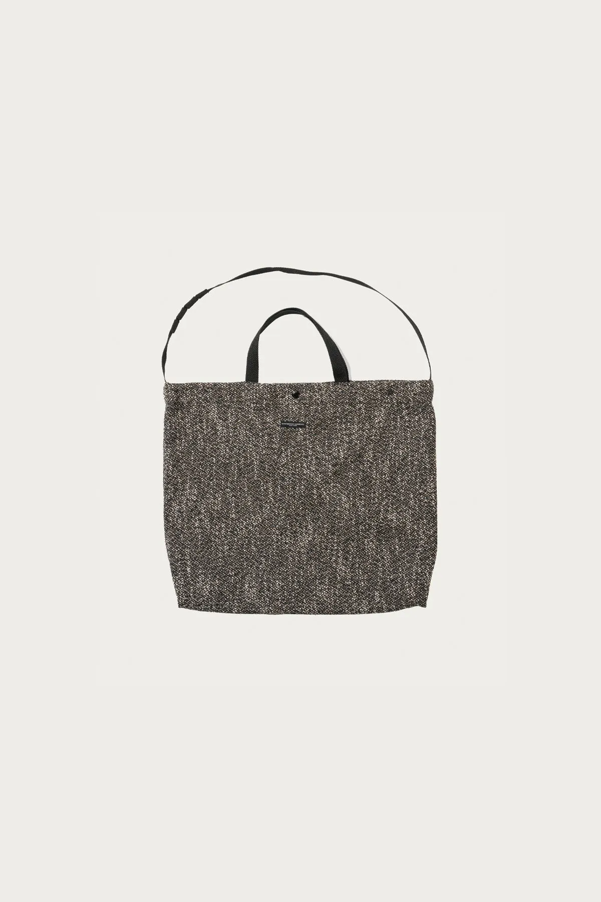 Carry All Tote - Brown/Black Wool Homespun