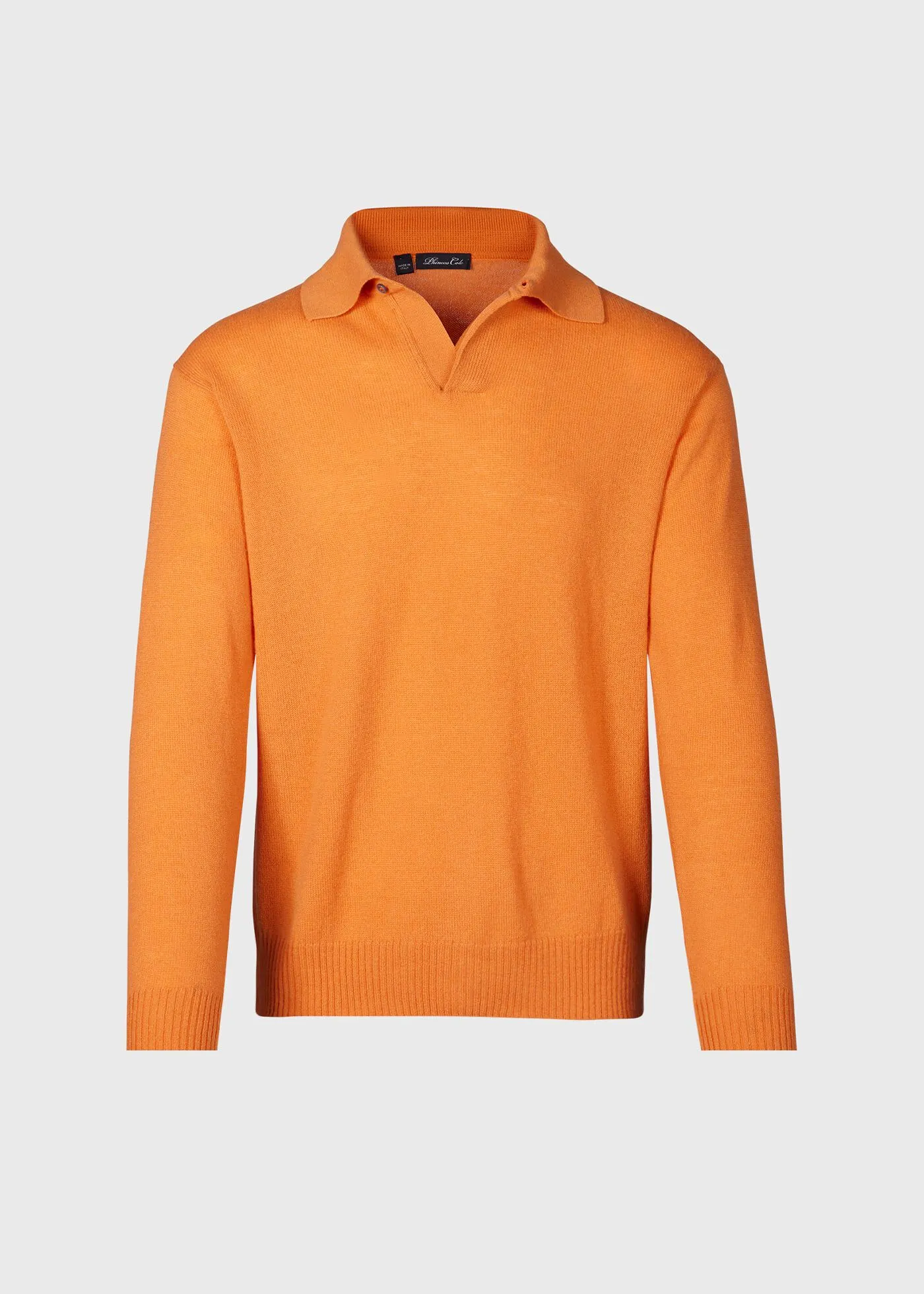 Cashmere One Button Polo