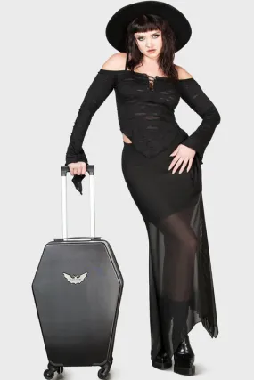 Casket Carry Coffin Travel Suitcase - Medium