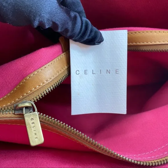 CELINE pink logo tote TWS