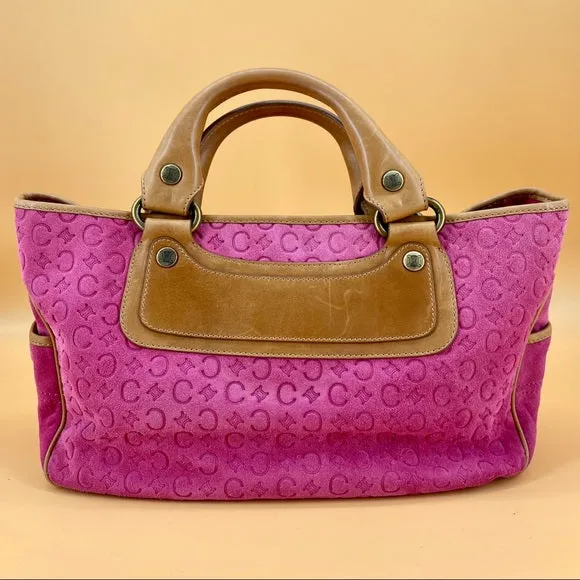 CELINE pink logo tote TWS