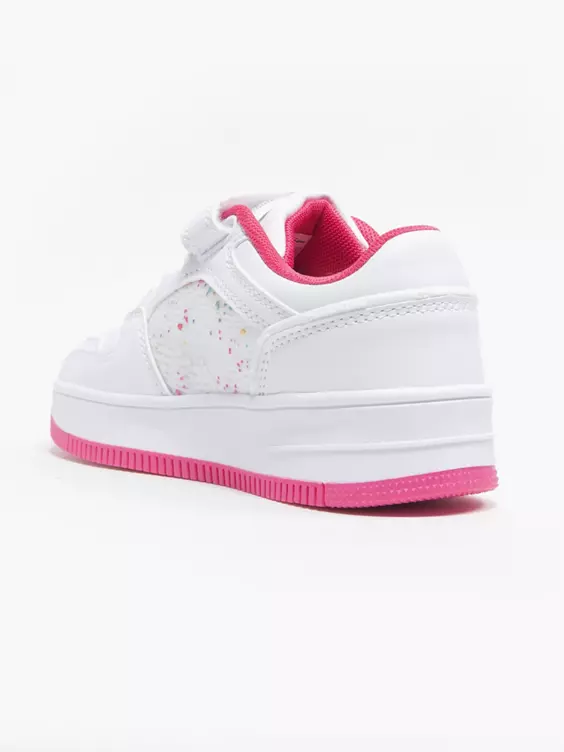 Champion  Junior Girl Rebound Platform Abstract White/Fuschia Trainers