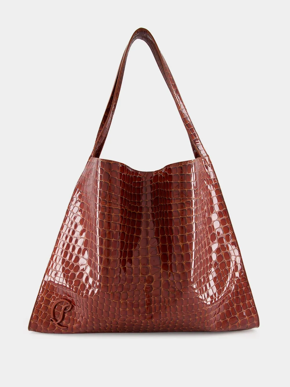 Chestnut Le 54 Alligator Embossed Tote