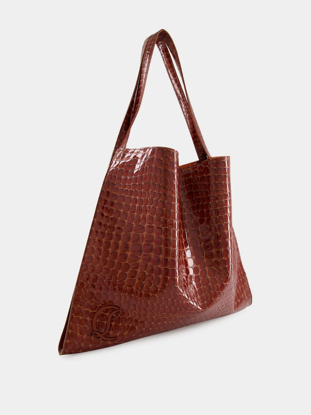 Chestnut Le 54 Alligator Embossed Tote