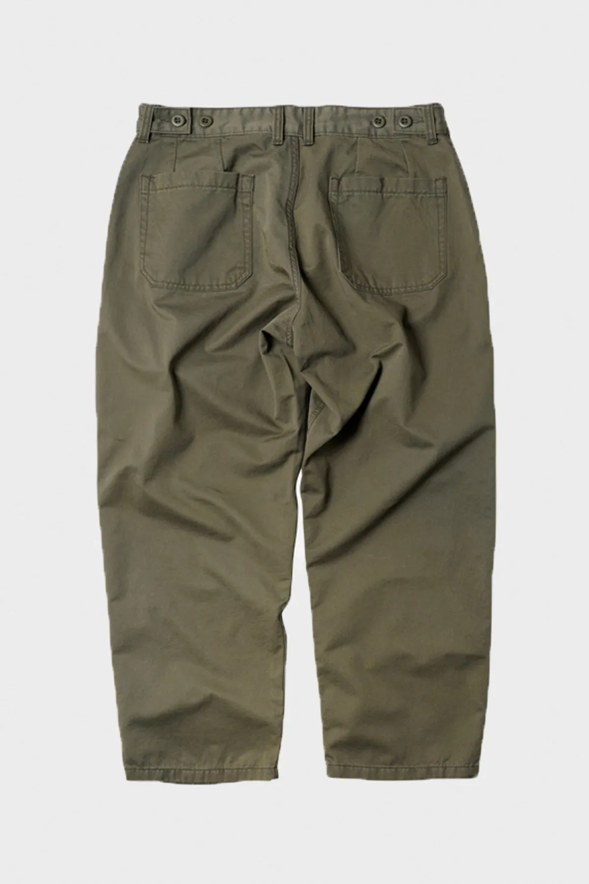 Chino Wide Fatigue Pants - Khaki