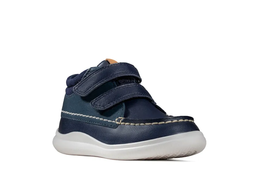 Clarks 26175224 Crest Tuktu T Navy Leather