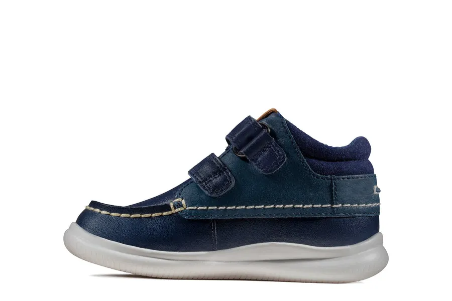 Clarks 26175224 Crest Tuktu T Navy Leather