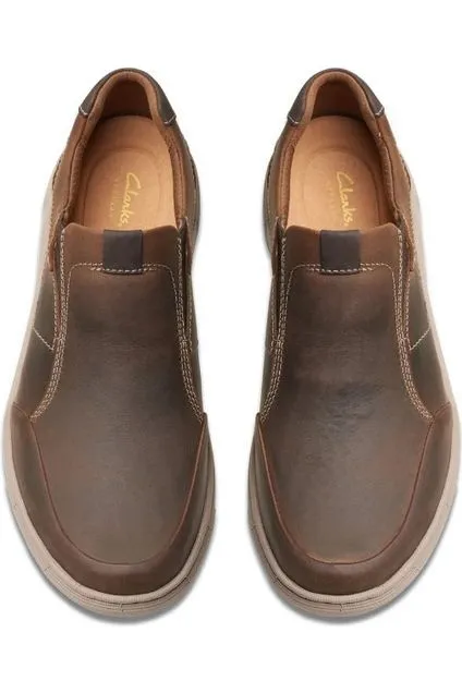 Clarks Mapstone Step in Beeswax Leather