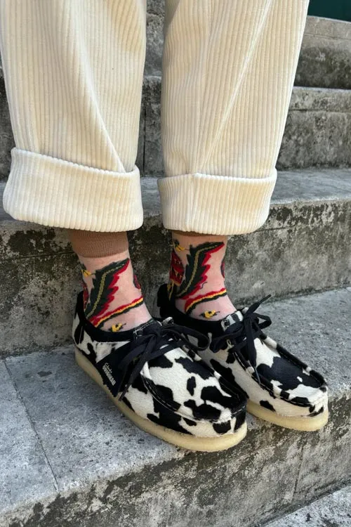 Clarks Wallabee in Cow Print