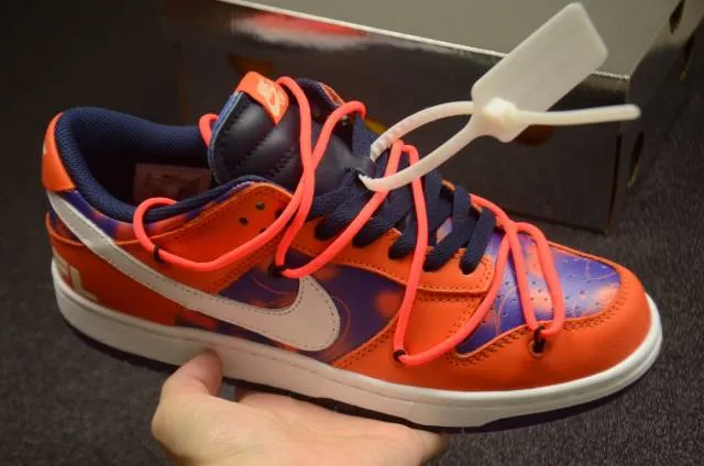 Click image to enlarge off-white x nike sb dunk low orange perpl