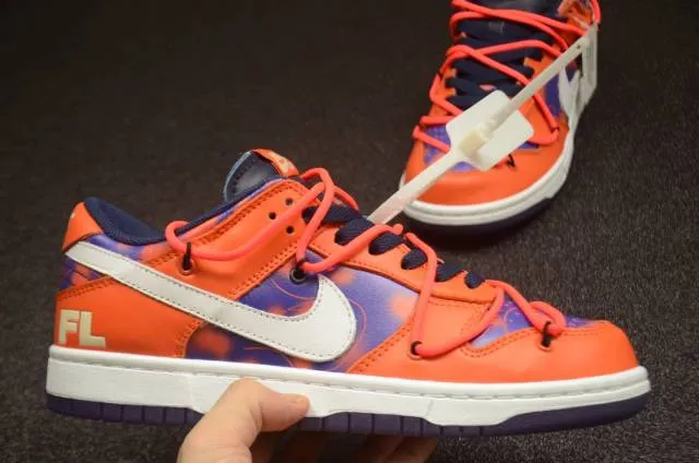 Click image to enlarge off-white x nike sb dunk low orange perpl