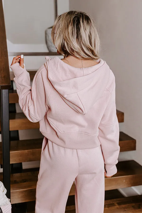 Coffee Run Cutie Pullover in Pink