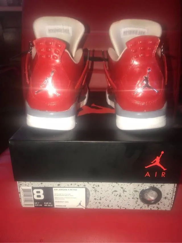 Custom nike air jordan retro 4 pure$ sz 8