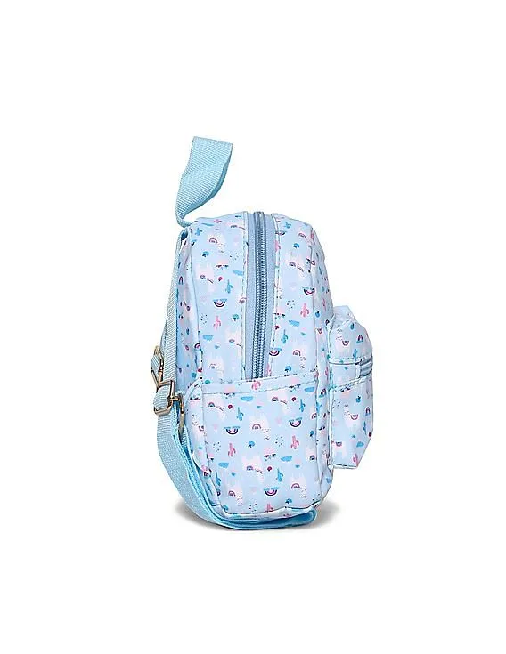 Day 2 Day Girls Blue Allover Print Backpack