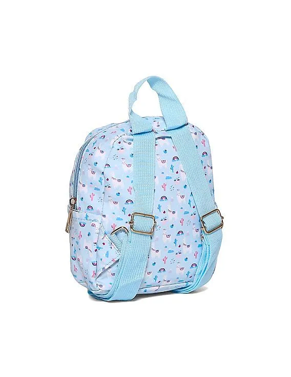 Day 2 Day Girls Blue Allover Print Backpack