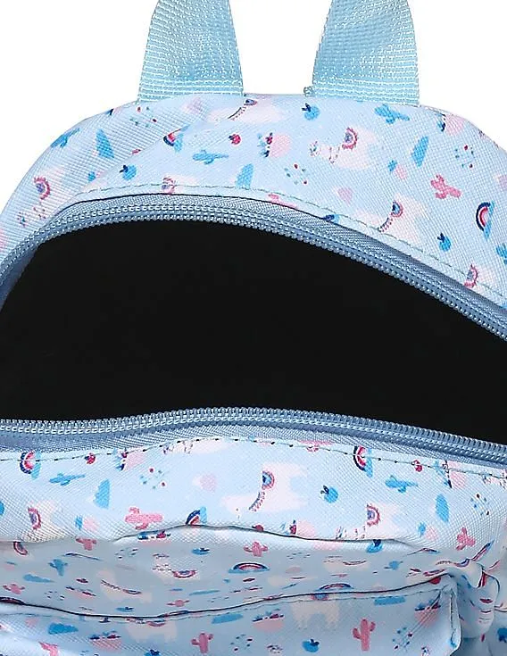 Day 2 Day Girls Blue Allover Print Backpack