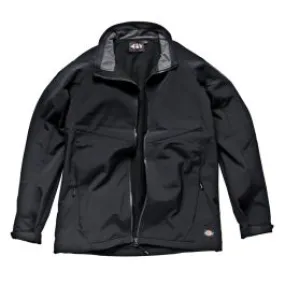 Dickies Mens Workwear Softshell Waterproof Breathable Jacket Black JW84950B