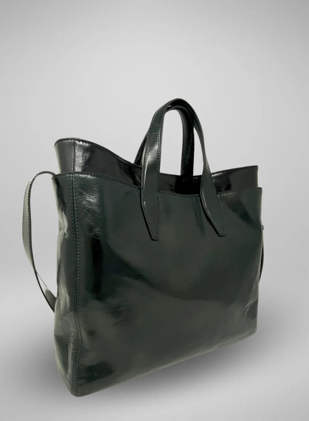 DRIES VAN NOTEN | Double Layered Leather Tote