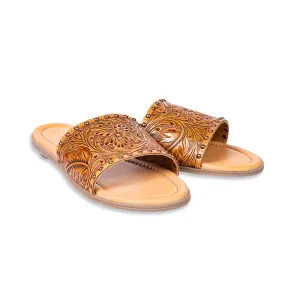 Ellie Hand-Tooled Sandals