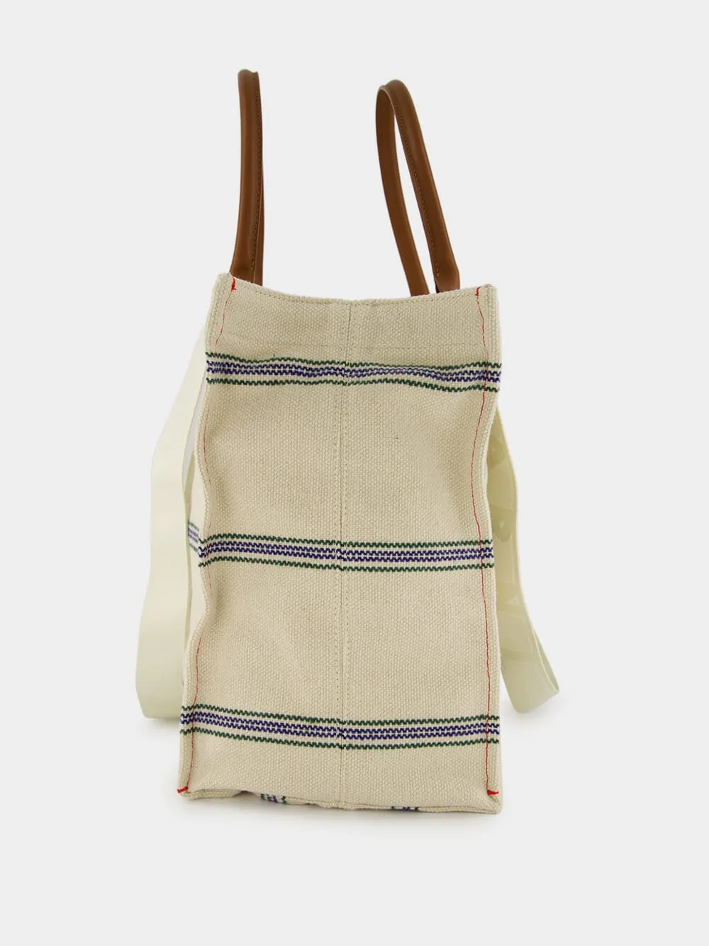 Embroidered Logo Canvas Tote