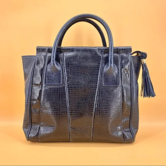 EMPORIO ARMANI crocodile print tote